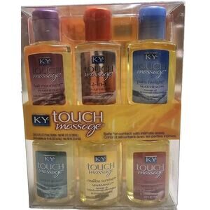 KY Touch Massage Set Of 6 Body Oil Mini 0.5 FL oz Retired RARE New
